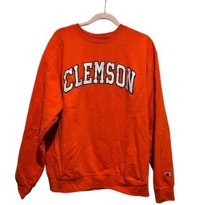 Champion Orange Clemson Turtleneck Sweater
